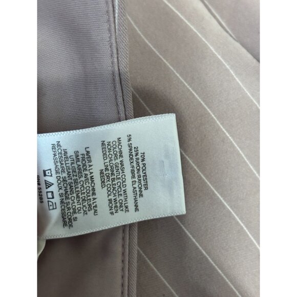 Express Womens Editor Barely Bootcut Dress Pants Size 10 Purple Striped Trousers - Picture 5 of 6